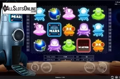 Reels screen. 2050 Escape From Mars from Espresso Games