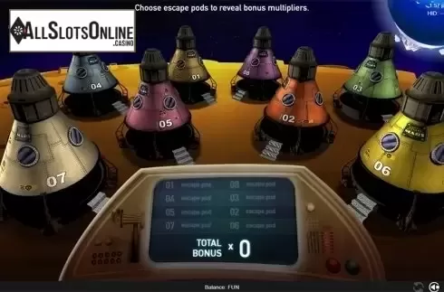 Bonus game screen. 2050 Escape From Mars from Espresso Games