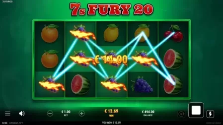 7s Fury 20 slot screenshot 3