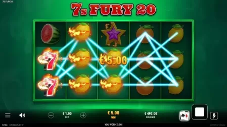 7s Fury 20 slot screenshot 2
