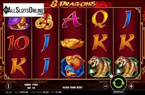 Screen 3. 8 Dragons from Pragmatic Play
