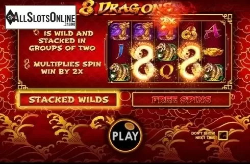 Screen 2. 8 Dragons from Pragmatic Play