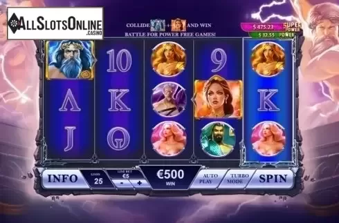 Win Screen. Age of the Gods: Rulers of Olympus from Playtech Origins