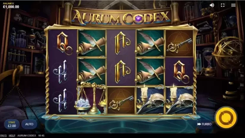 Aurum Codex slot screenshot 1