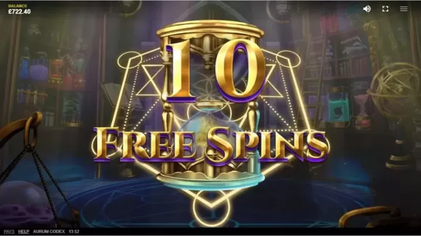 Aurum Codex slot screenshot 3