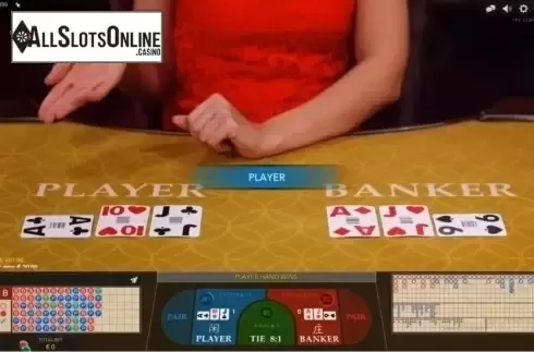 Game Screen. Baccarat B from Evolution Gaming