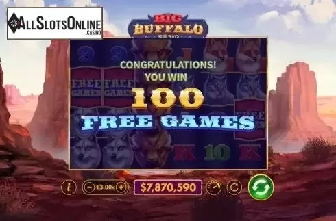 100 Free Games. Big Buffalo (Skywind Group) from Skywind Group