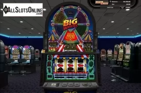 Bonus game win. Big Wheel from Realistic