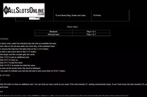 Game Rules screen 2
