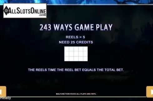 Paytable 3. Butterfly (PlayStar) from PlayStar