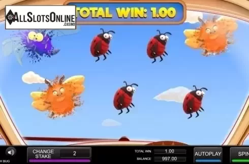 Win Screen. Cash Bug from Inspired Gaming