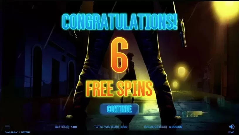 Cash Noire slot screenshot 1