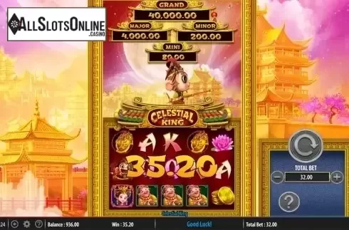 Wild win screen. Celestial King from SG