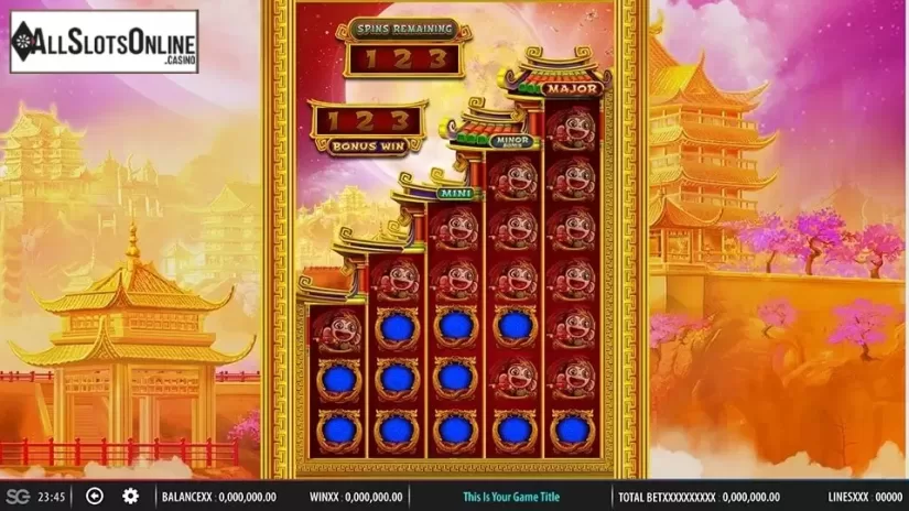 Free spins screen. Celestial King from SG