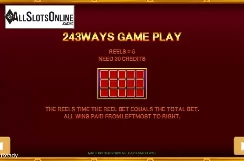 Paytable 4. Challenge Golden Pig from PlayStar