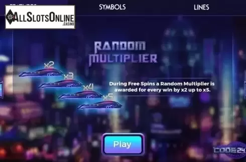 Random Multiplier. Code 243-0 from Spinmatic
