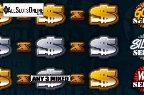 Paytable. Colour of Money from Realistic