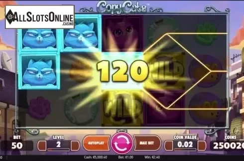 Screen 2. Copy Cats from NetEnt
