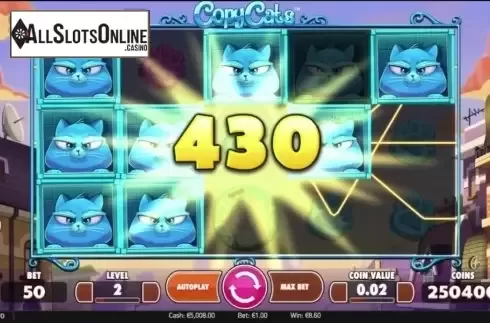 Screen 3. Copy Cats from NetEnt
