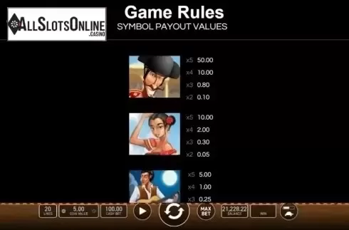 Game Rules. Corrida Romance from Wazdan