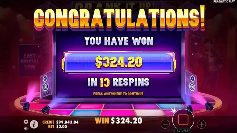 Crank It Up slot screenshot 5