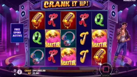 Crank It Up slot screenshot 2