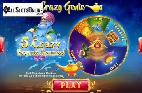 Paytable 1. Crazy Genie from Red Tiger