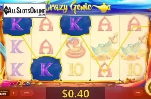 Screen 2. Crazy Genie from Red Tiger