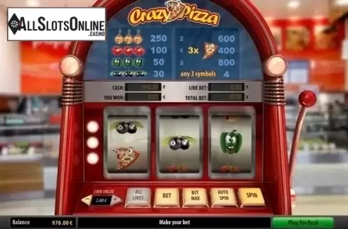 Reel Screen. Crazy Pizza from GameScale