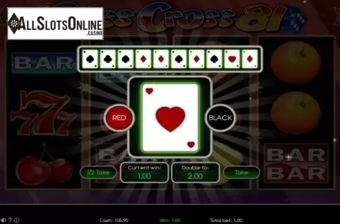 Gamble. Criss Cross 81 from Wazdan