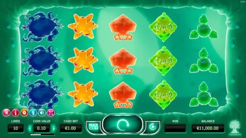 Cyrus the Virus slot screenshot 1