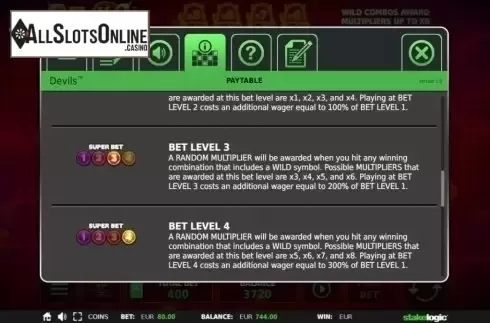 Features 3. Devils from StakeLogic