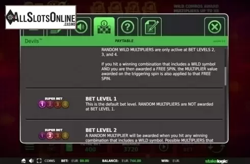 Features 2. Devils from StakeLogic