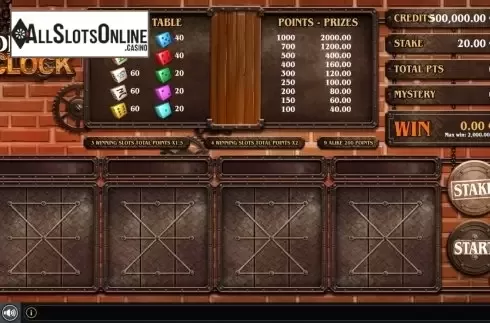 Reel Screen. Dice O Clock from GAMING1