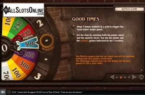 Features. Dice O Clock from GAMING1