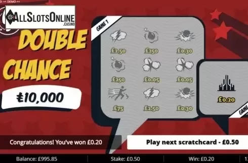Win Screen 4. Double Chances S from Gluck Games