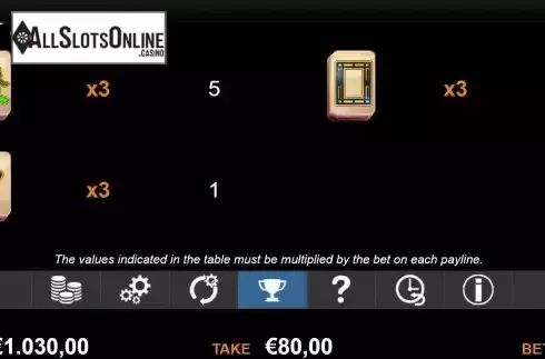 Paytable screen 2
