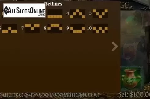 Paylines. Dragons Revenge from Mobilots