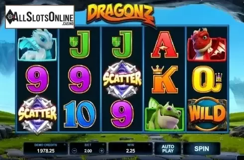 Scatter. Dragonz from Microgaming
