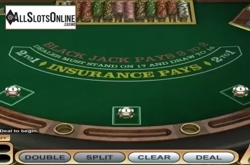 Game Screen. European Blackjack (Betsoft) from Betsoft