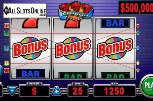 Reel Screen. Fabulous Sevens from Wild Streak Gaming