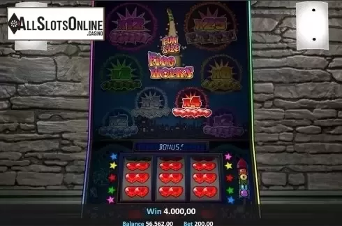Win screen. Funsize Fireworks from Realistic