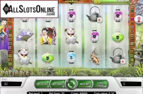 Screen2. Geisha Wonders from NetEnt