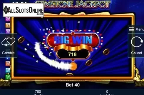 Big Win. Gemstone Jackpot from Greentube