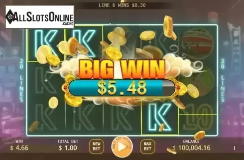Big Win screen