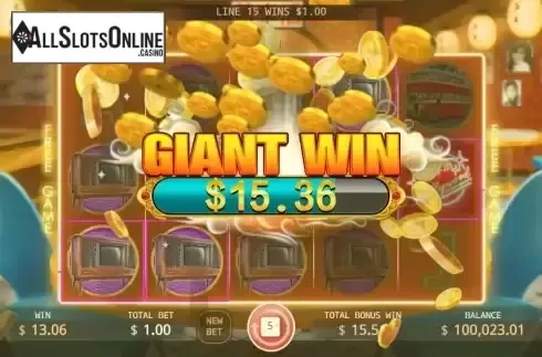 Giant Win screen
