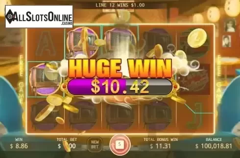 Huge Win screen