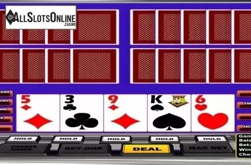 Game Screen. Jacks or Better MH (Betsoft) from Betsoft