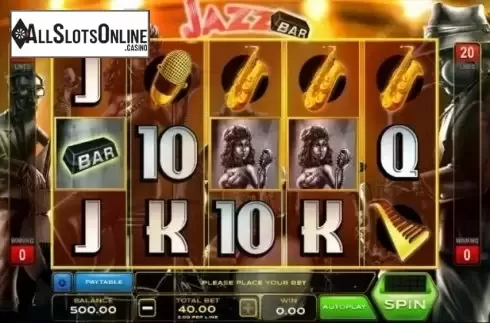 Reel Screen. Jazz Bar from Xplosive Slots Group