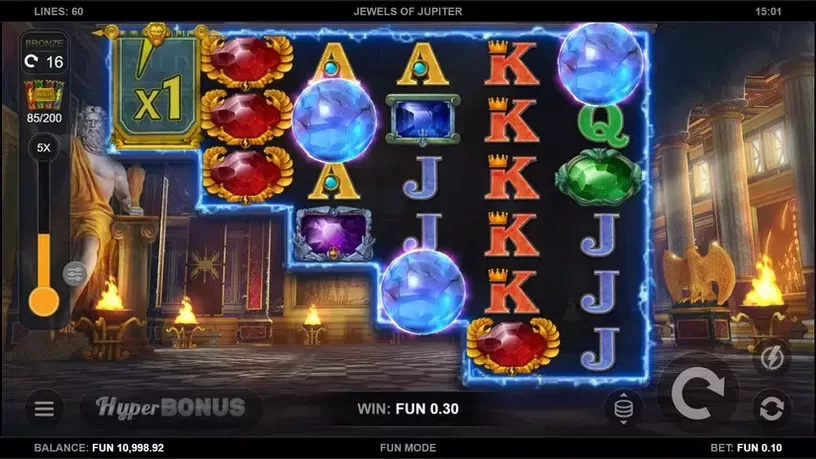 Jewels of Jupiter slot screenshot 3